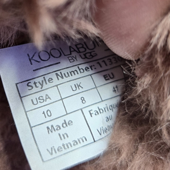 Koolaburra by Ugg Peachee Faux Shearling Slippers Brown Size 10 - Picture 13 of 14